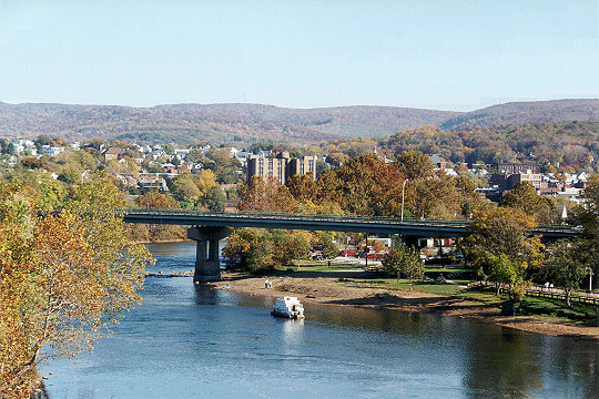 A Distant Autumn View of Connellsville, Pennsylvania Picture