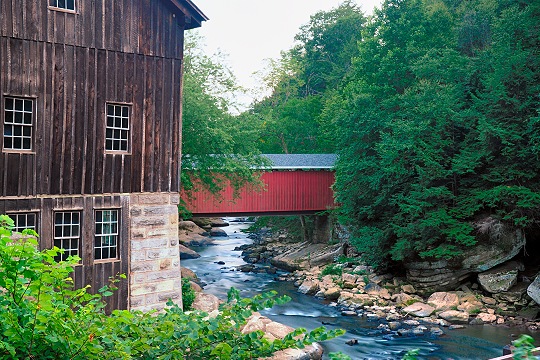 McConnells Mill and Slippery Rock Creek in Twilight Picture
