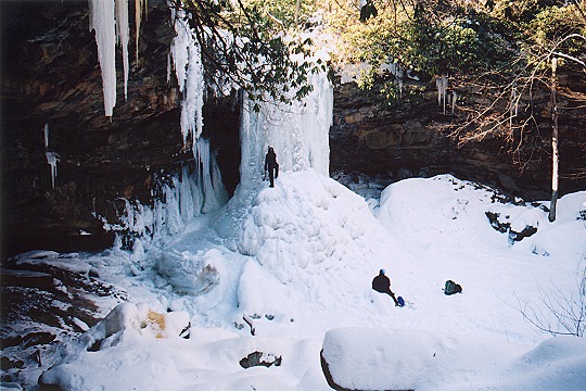 Cucumber Falls, a Column of Ice and Snow Picture