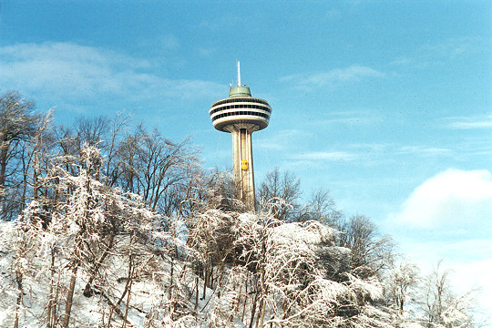 Skylon Tower Overlooking Niagara on New Years Picture