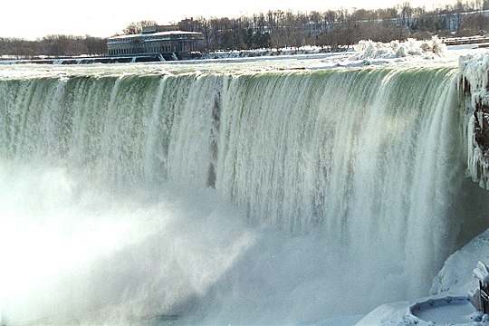 Close Up of Horseshoe Falls on New Years Picture