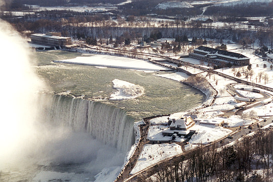 A View Above Horseshoe Falls on New Years Picture