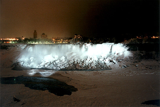 American Falls Laced with Ice on New Years Eve Picture