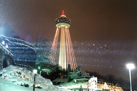 Skylon Tower in Holiday Spirit on New Years Eve Picture