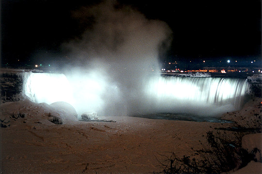 Canadian Horseshoe Falls Illuminated on New Years Eve Picture