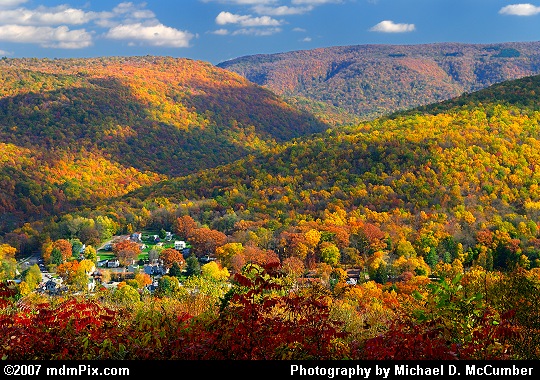 Tharp Knob's Autumn View of Laurel Ridge Picture