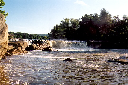 A Distant Morning View of the Ohiopyle Falls Picture