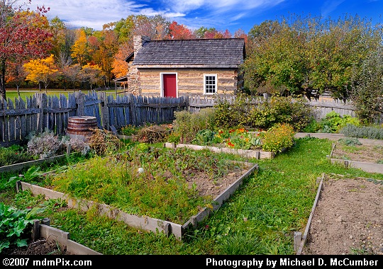 18th Century Homestead Kitchen Palisade Surrounded Garden Picture