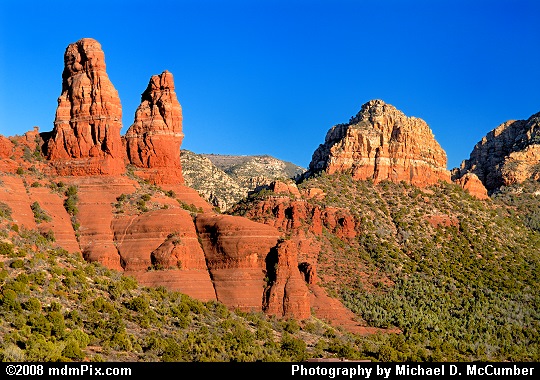 A View of the Sisters, Enormous Columns of Red Rock Picture