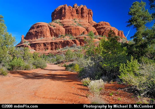 Bell Rock Along with a Red Dusty Arizona Trail Picture
