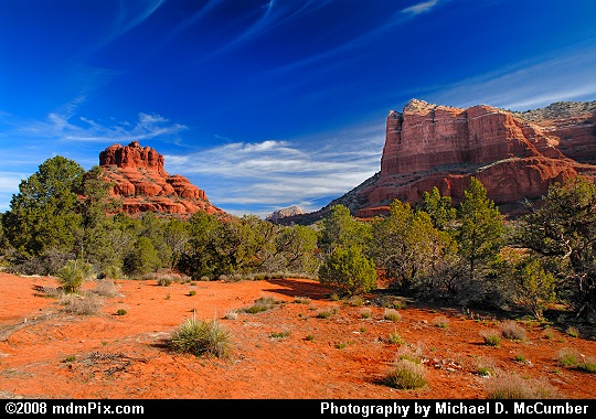 Arizona Sky Over Bell Rock and Courthouse Butte Picture